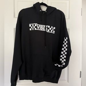 Vibes Black Hoodie
